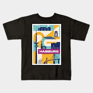 Hamburg Poster Kids T-Shirt